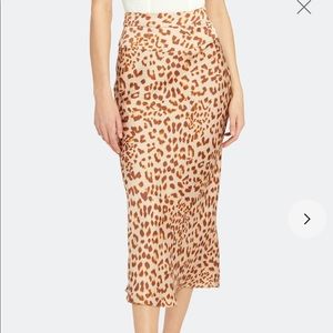 Free People Printed Midi Skirt